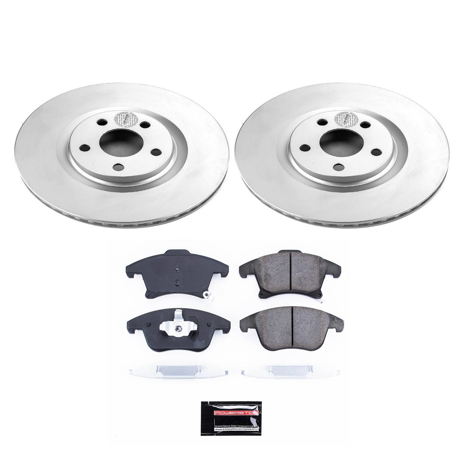 Power Stop 19-20 Ford Police Responder Hybrid Front Z17 Evolution Geomet Coated Brake Kit CRK8540
