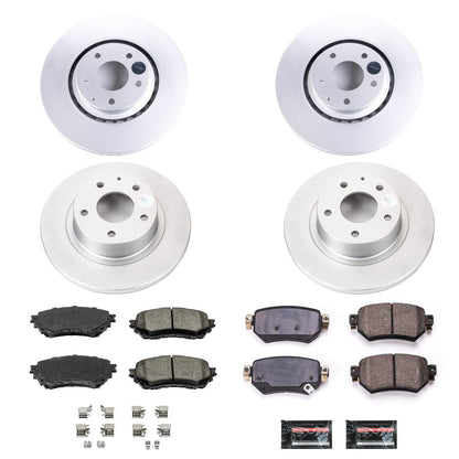 Power Stop 19-20 Mazda 6 Front & Rear Z17 Evolution Geomet Coated Brake Kit CRK8618