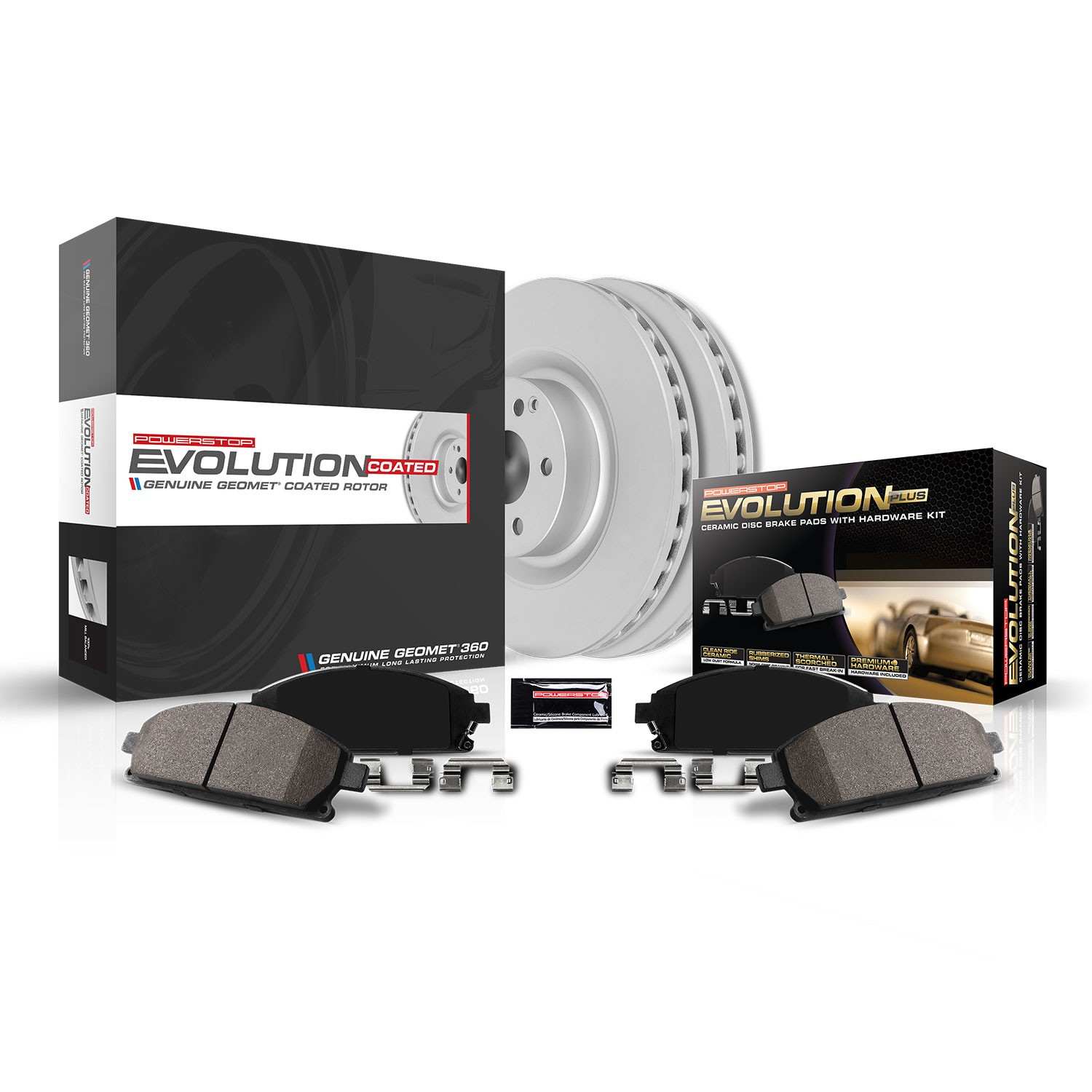 Power Stop 2020 Toyota Camry Rear Z17 Evolution Geomet Coated Brake Kit CRK8625