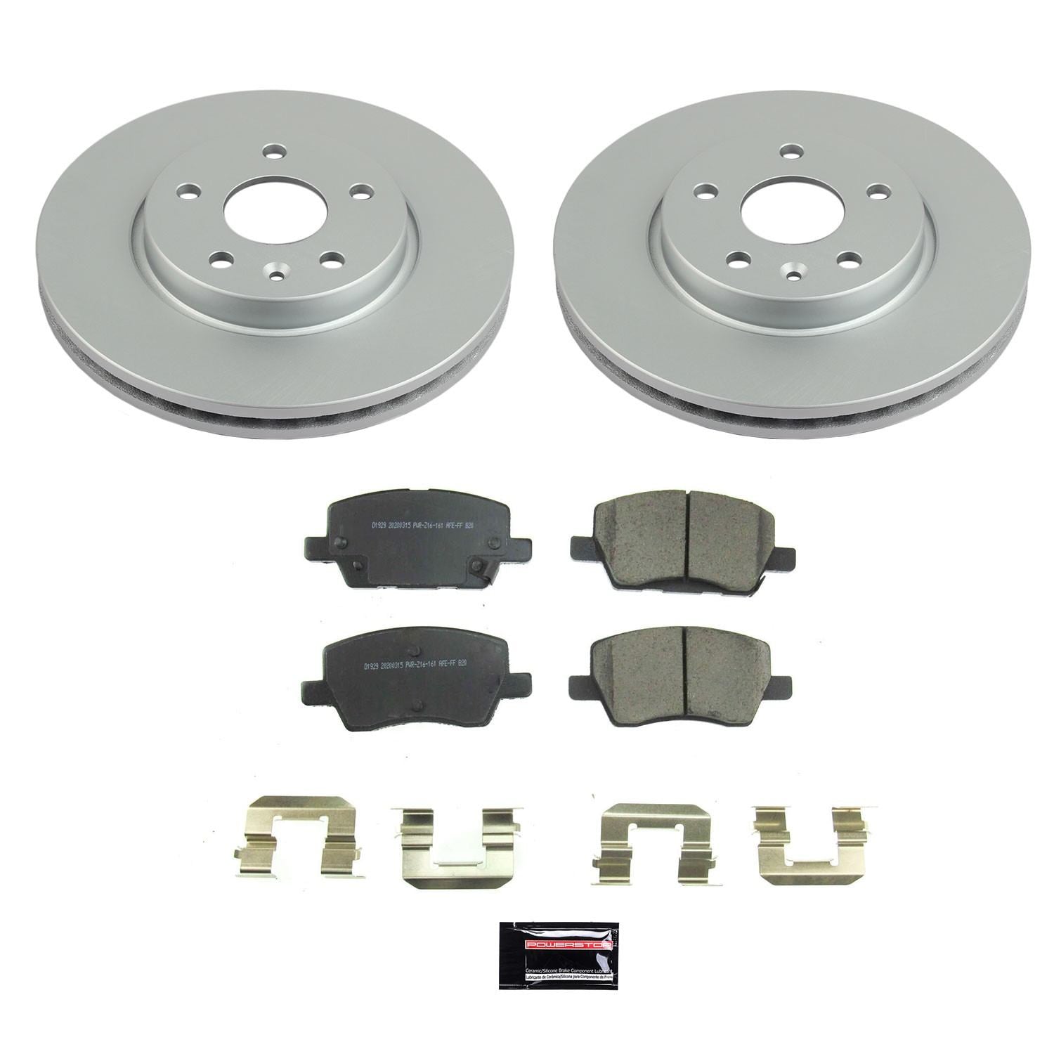 Power Stop 2020 Chevrolet Sonic Front Z17 Evolution Geomet Coated Brake Kit CRK8635