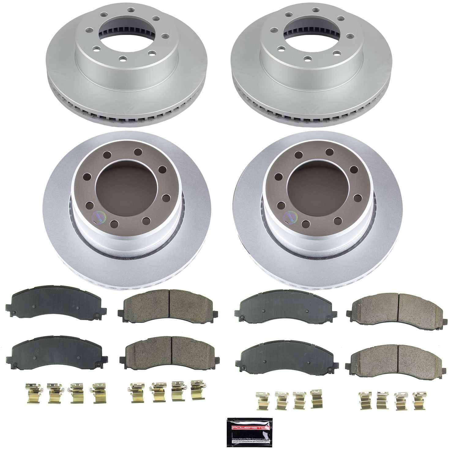Power Stop 2020 Ram 2500 Front & Rear Z17 Evolution Geomet Coated Brake Kit CRK8640