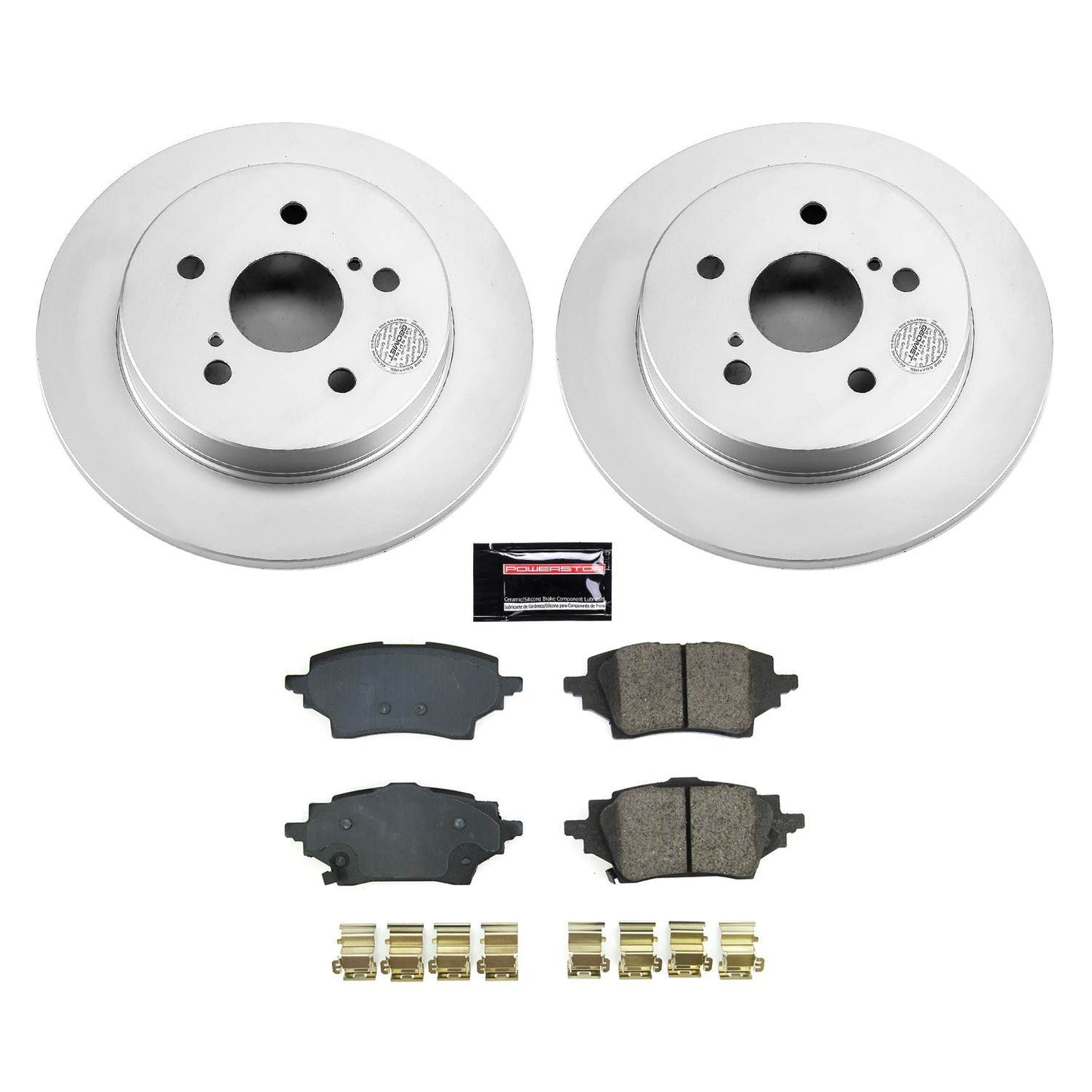 PowerStop Power Stop 2019 Toyota C-HR Rear Z17 Coated Brake Kit CRK8708