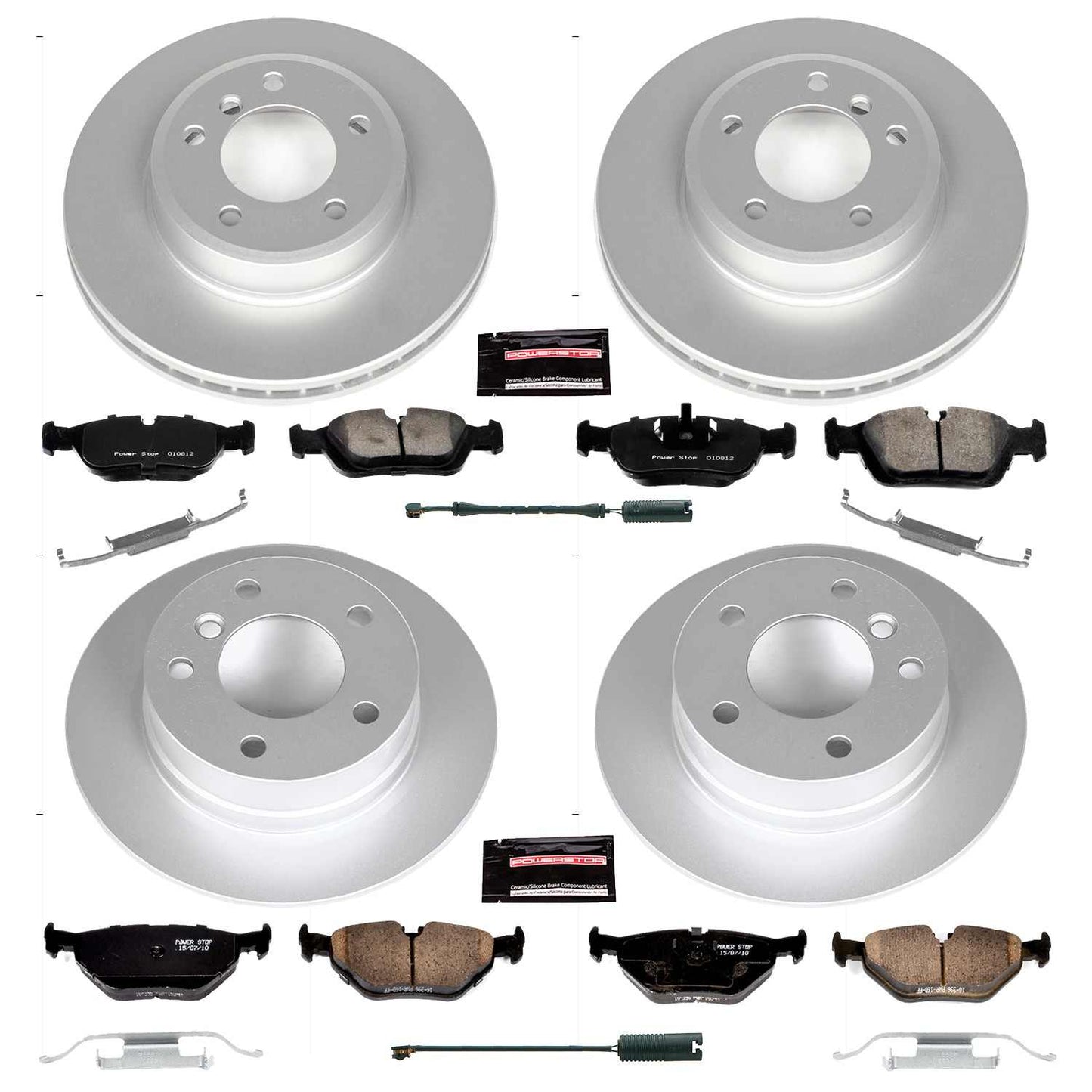 PowerStop Power Stop 01-02 BMW Z3 Front & Rear Z23 Evolution Sport Coated Brake Kit CRK870