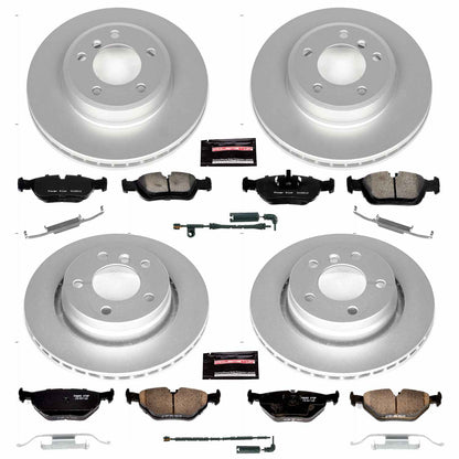 PowerStop Power Stop 2000 BMW 323i Front & Rear Z23 Evolution Sport Coated Brake Kit CRK871