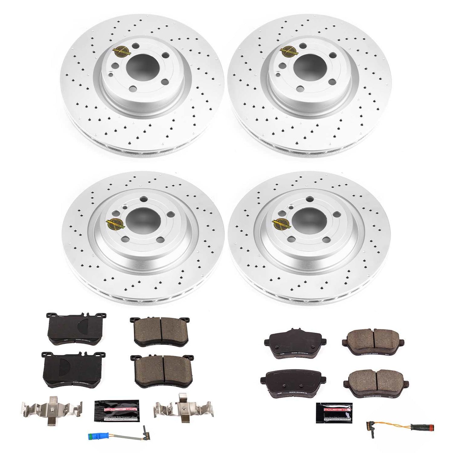 PowerStop Power Stop 19-20 Mercedes-Benz SL550 Front & Rear Z23 Coated Brake Kit CRK8734