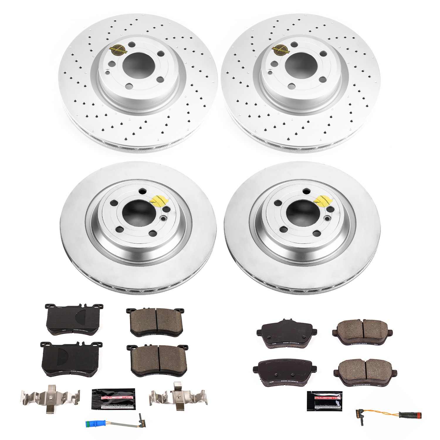 PowerStop Power Stop 13-18 Mercedes-Benz SL550 Front & Rear Z23 Coated Brake Kit CRK8735