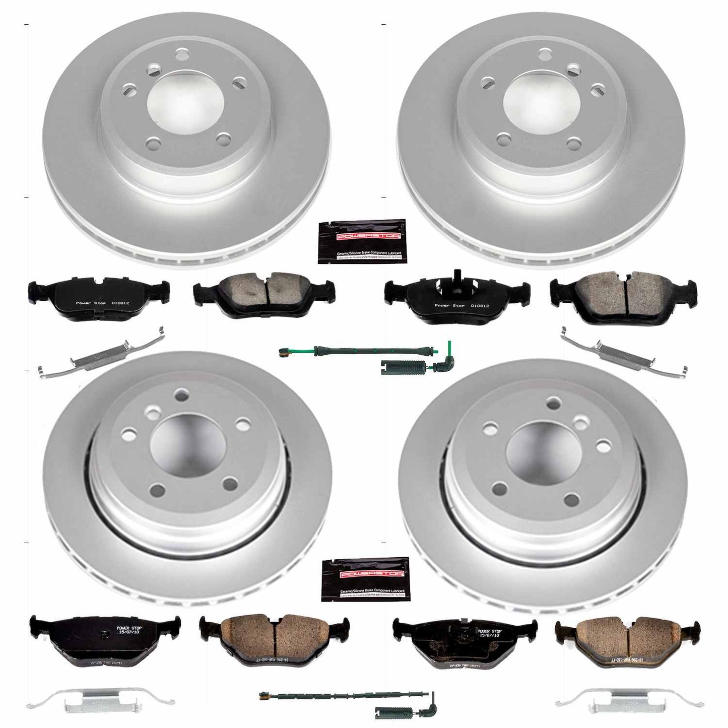 PowerStop Power Stop 01-05 BMW 325xi Front & Rear Z23 Evolution Sport Coated Brake Kit CRK874