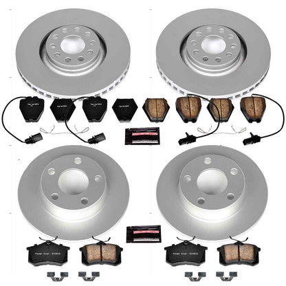 PowerStop Power Stop 01-05 Audi Allroad Quattro Front & Rear Z23 Evolution Sport Coated Brake Kit CRK889