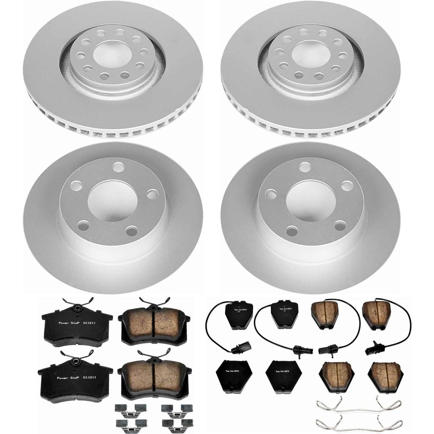 PowerStop Power Stop 00-01 Audi A6 Quattro Front & Rear Z23 Evolution Sport Coated Brake Kit CRK890