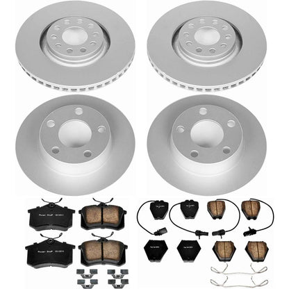 PowerStop Power Stop 00-01 Audi A6 Quattro Front & Rear Z23 Evolution Sport Coated Brake Kit CRK890