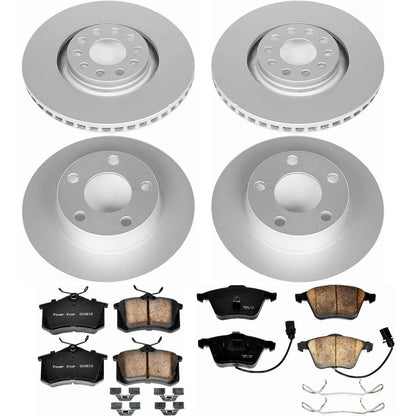 PowerStop Power Stop 01-05 Audi Allroad Quattro Front & Rear Z23 Evolution Sport Coated Brake Kit CRK892