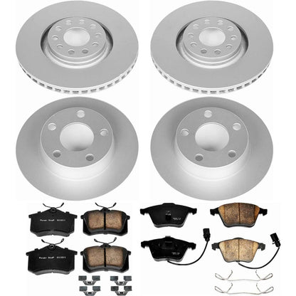 PowerStop Power Stop 02-04 Audi A6 Quattro Front & Rear Z23 Evolution Sport Coated Brake Kit CRK893