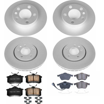 PowerStop Power Stop 99-10 Volkswagen Beetle Front & Rear Z23 Evolution Sport Coated Brake Kit CRK899