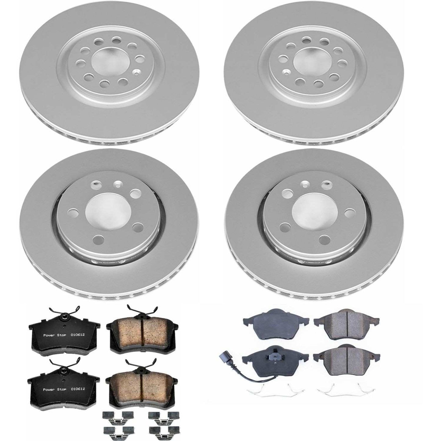 PowerStop Power Stop 00-06 Audi TT Quattro Front & Rear Z23 Evolution Sport Coated Brake Kit CRK916