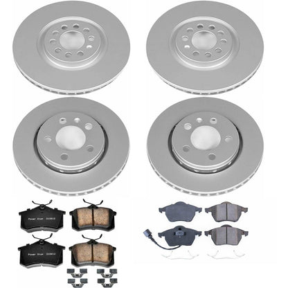 PowerStop Power Stop 00-06 Audi TT Quattro Front & Rear Z23 Evolution Sport Coated Brake Kit CRK916