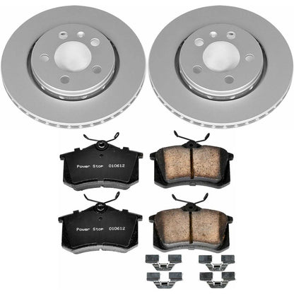 PowerStop Power Stop 00-06 Audi TT Quattro Rear Z23 Evolution Sport Coated Brake Kit CRK920