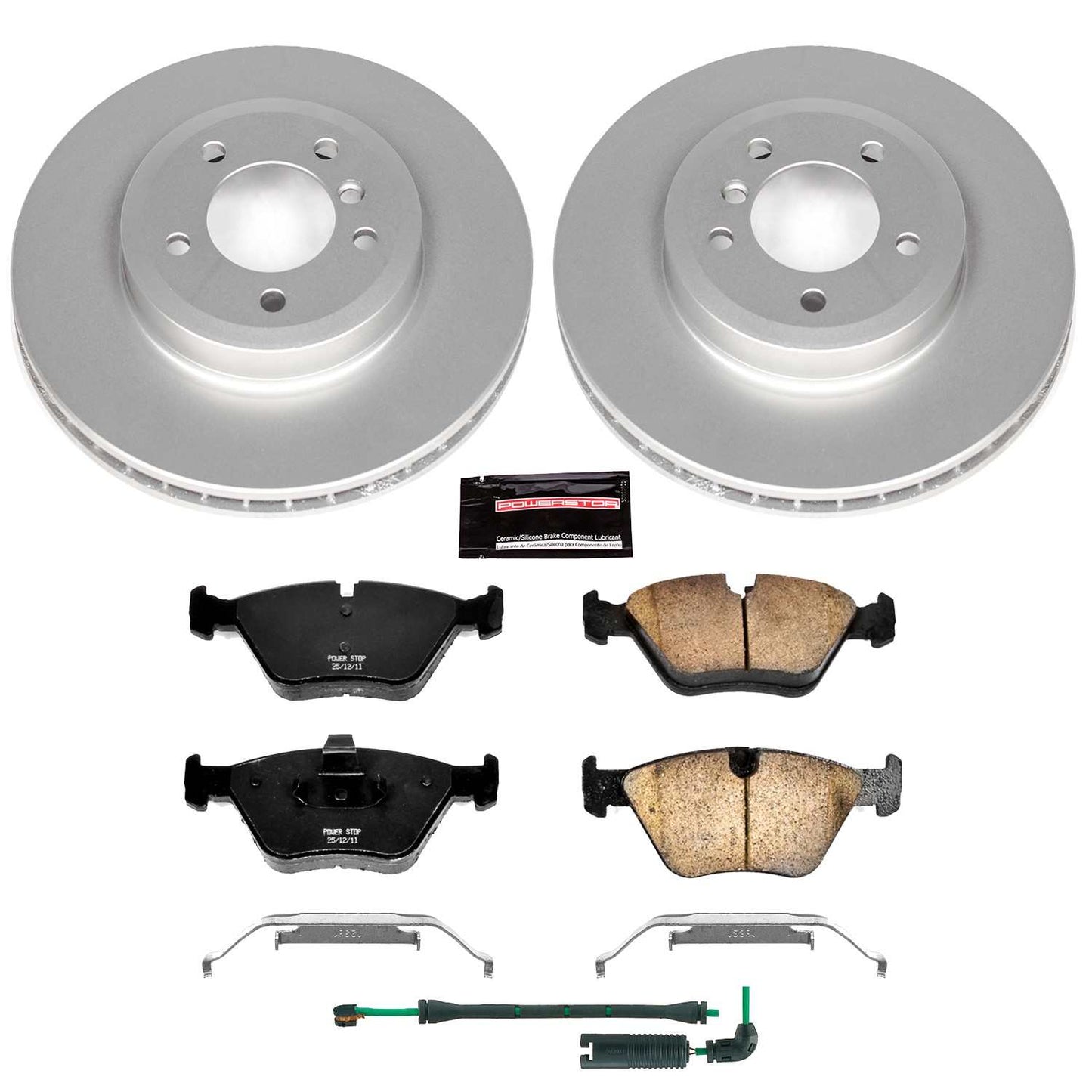 PowerStop Power Stop 01-06 BMW 330Ci Front Z23 Evolution Sport Coated Brake Kit CRK933