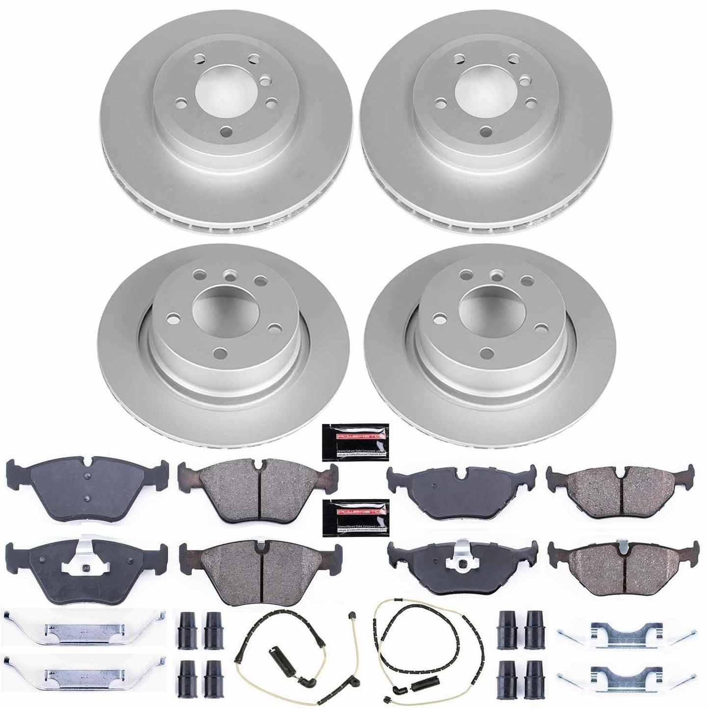 PowerStop Power Stop 06-08 BMW Z4 Front & Rear Z23 Evolution Sport Coated Brake Kit CRK935