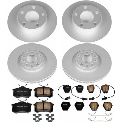 PowerStop Power Stop 02-04 Audi A6 Quattro Front & Rear Z23 Evolution Sport Coated Brake Kit CRK950