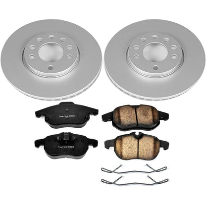 PowerStop Power Stop 03-11 Saab 9-3 Front Z23 Evolution Sport Coated Brake Kit CRK978