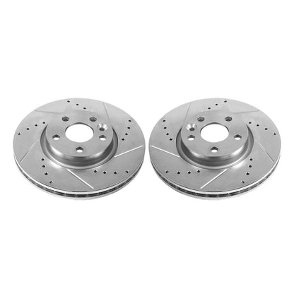 PowerStop Power Stop 12-15 Land Rover Range Rover Evoque Front Evolution Drilled & Slotted Rotors - Pair EBR1000XPR