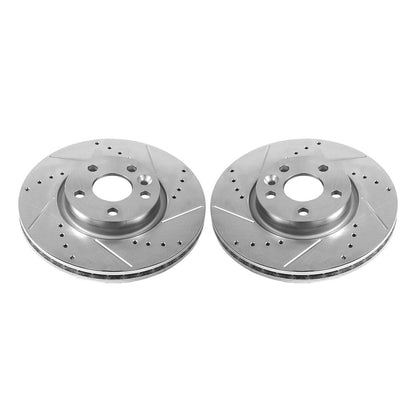 PowerStop Power Stop 12-15 Land Rover Range Rover Evoque Front Evolution Drilled & Slotted Rotors - Pair EBR1000XPR
