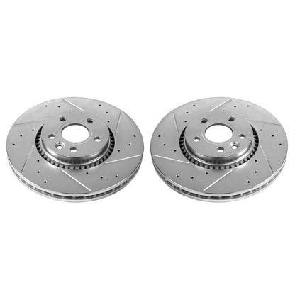 PowerStop Power Stop 08-15 Land Rover LR2 Front Evolution Drilled & Slotted Rotors - Pair EBR1001XPR