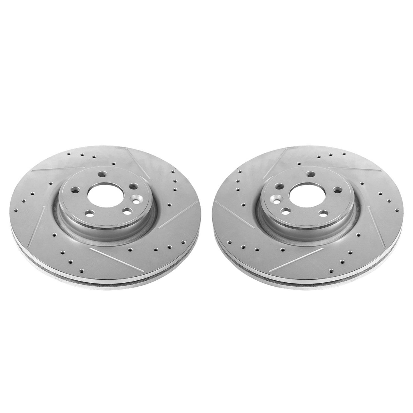 PowerStop Power Stop 12-18 Volvo S60 Front Evolution Drilled & Slotted Rotors - Pair EBR1002XPR