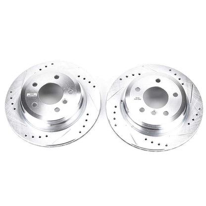 PowerStop Power Stop 2006 BMW 325xi Rear Evolution Drilled & Slotted Rotors - Pair EBR1019XPR