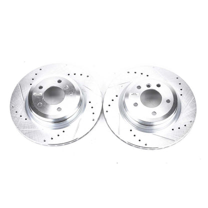 PowerStop Power Stop 2006 BMW 330i Rear Evolution Drilled & Slotted Rotors - Pair EBR1021XPR