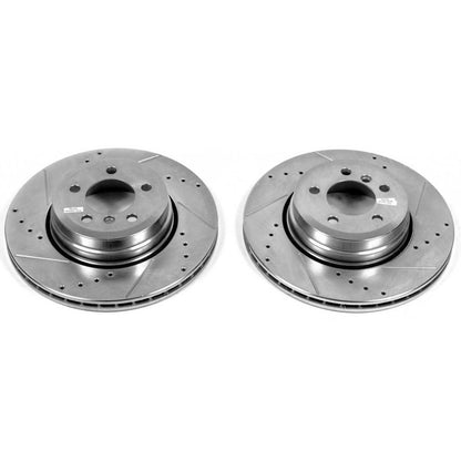 PowerStop Power Stop 06-08 BMW 750i Rear Evolution Drilled & Slotted Rotors - Pair EBR1024XPR