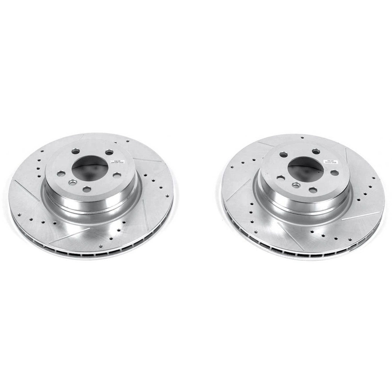 PowerStop Power Stop 07-18 BMW X5 Rear Evolution Drilled & Slotted Rotors - Pair EBR1032XPR