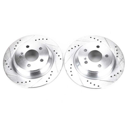 PowerStop Power Stop 07-08 Mercedes-Benz CL550 Rear Evolution Drilled & Slotted Rotors - Pair EBR1049XPR