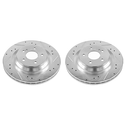 PowerStop Power Stop 09-14 Mercedes-Benz CL550 Rear Evolution Drilled & Slotted Rotors - Pair EBR1052XPR