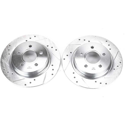 PowerStop Power Stop 08-13 Volvo C30 Rear Evolution Drilled & Slotted Rotors - Pair EBR1066XPR