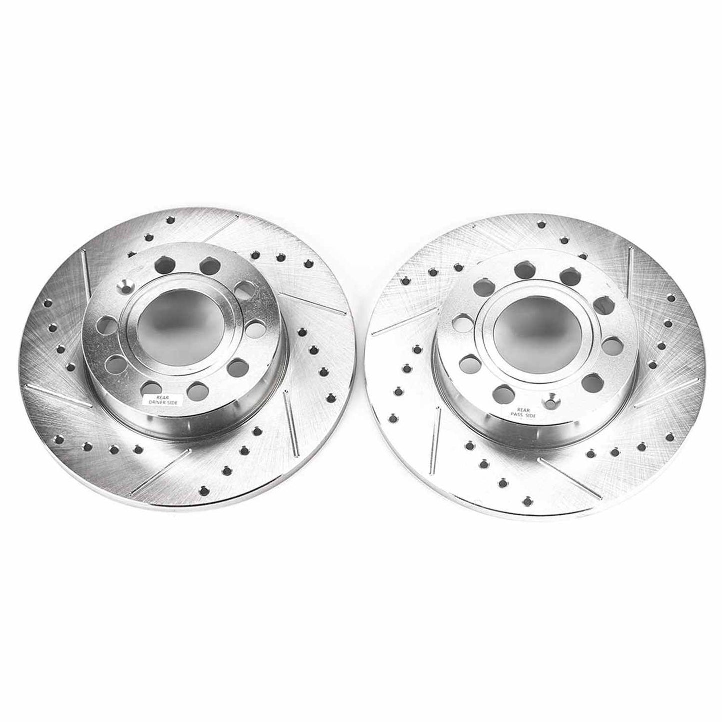 PowerStop Power Stop 2008 Audi A3 Rear Evolution Drilled & Slotted Rotors - Pair EBR1069XPR