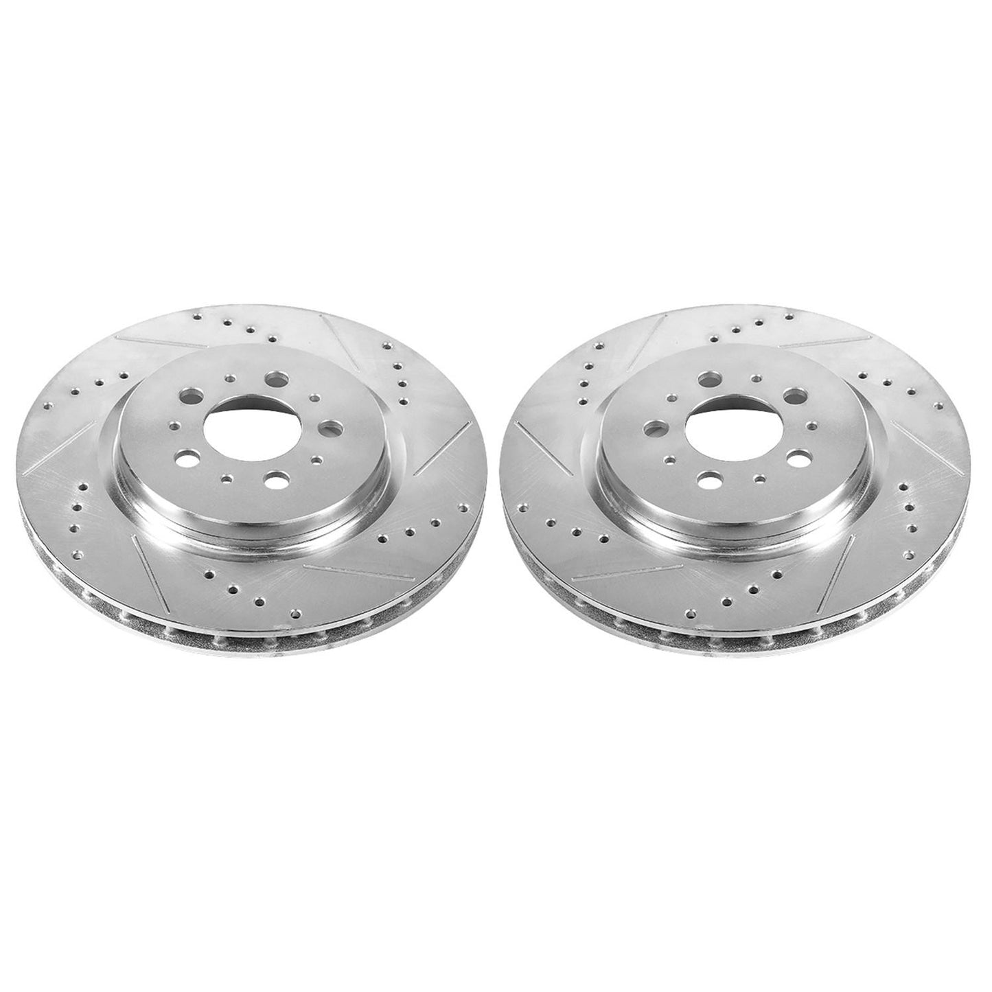 PowerStop Power Stop 04-07 Volvo S60 Rear Evolution Drilled & Slotted Rotors - Pair EBR1071XPR