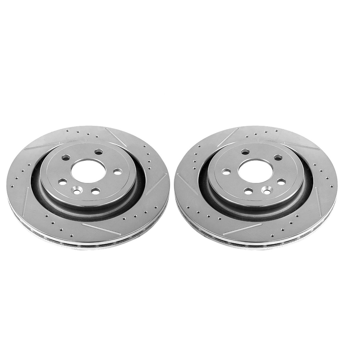 PowerStop Power Stop 11-18 Volvo S60 Rear Evolution Drilled & Slotted Rotors - Pair EBR1073XPR