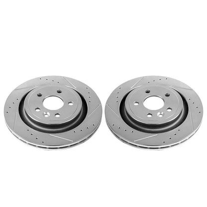 PowerStop Power Stop 11-18 Volvo S60 Rear Evolution Drilled & Slotted Rotors - Pair EBR1073XPR