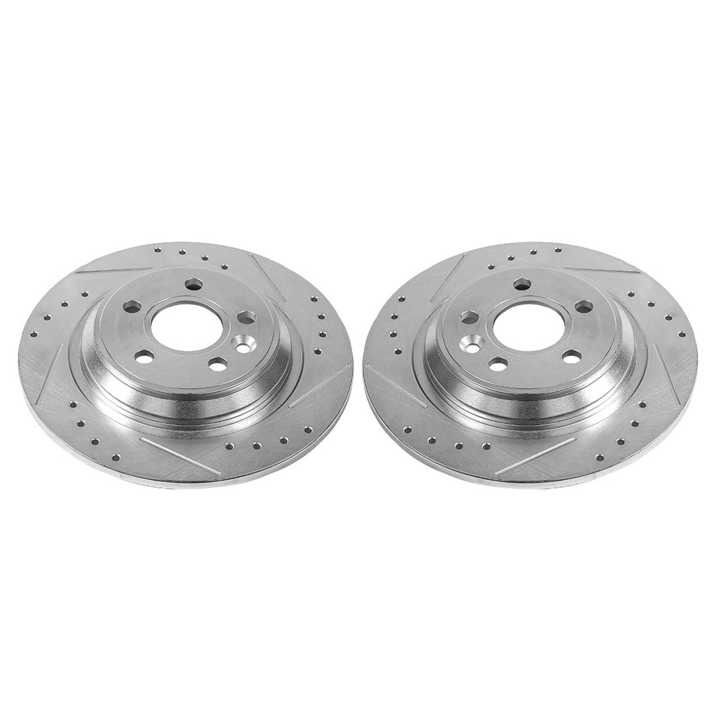 PowerStop Power Stop 11-15 Volvo S60 Rear Evolution Drilled & Slotted Rotors - Pair EBR1075XPR