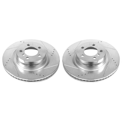 PowerStop Power Stop 06-09 Land Rover Range Rover Front Evolution Drilled & Slotted Rotors - Pair EBR1078XPR
