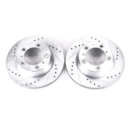 PowerStop Power Stop 17-19 Porsche 718 Boxster Rear Evolution Drilled & Slotted Rotors - Pair EBR1079XPR