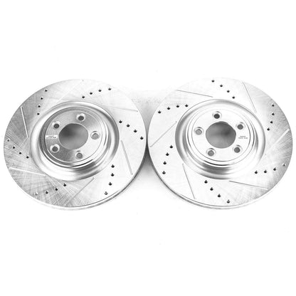 PowerStop Power Stop 14-19 Jaguar F-Type Front Evolution Drilled & Slotted Rotors - Pair EBR1083XPR