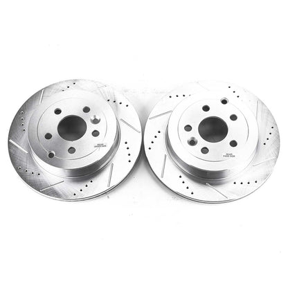 PowerStop Power Stop 08-12 Land Rover LR2 Rear Evolution Drilled & Slotted Rotors - Pair EBR1094XPR