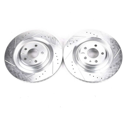 PowerStop Power Stop 16-18 Audi A7 Quattro Rear Evolution Drilled & Slotted Rotors - Pair EBR1205XPR