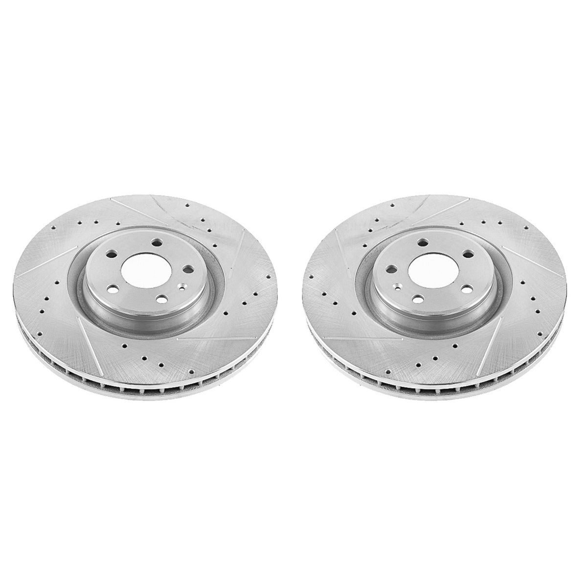 PowerStop Power Stop 17-18 Audi A6 Front Evolution Drilled & Slotted Rotors - Pair EBR1206XPR