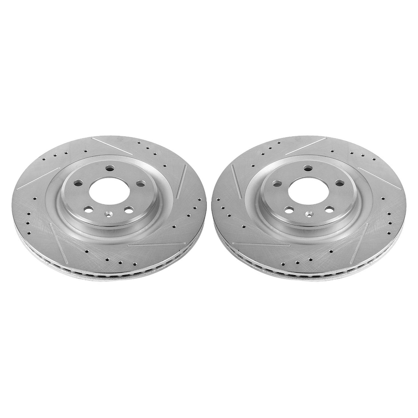 PowerStop Power Stop 17-19 Audi A4 Rear Evolution Drilled & Slotted Rotors - Pair EBR1209XPR