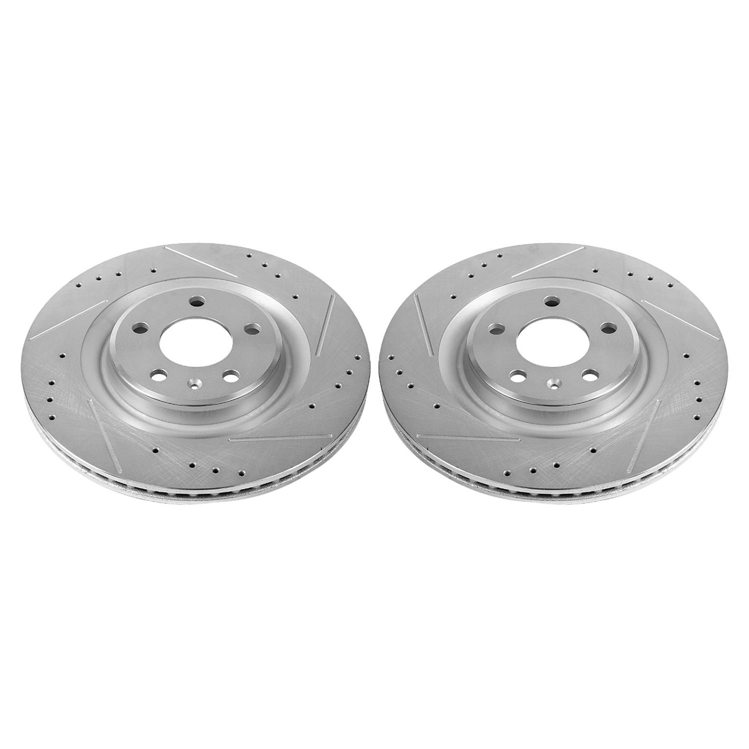 PowerStop Power Stop 17-19 Audi A4 Rear Evolution Drilled & Slotted Rotors - Pair EBR1209XPR