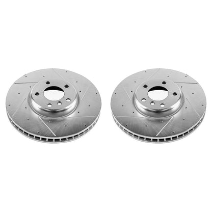 PowerStop Power Stop 10-17 BMW 535i GT Front Evolution Drilled & Slotted Rotors - Pair EBR1230XPR