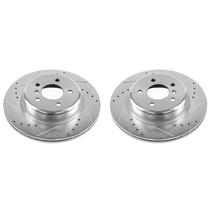PowerStop Power Stop 11-16 BMW 528i Rear Evolution Drilled & Slotted Rotors - Pair EBR1235XPR